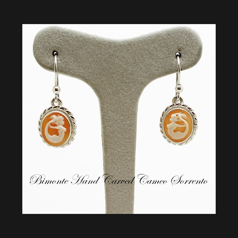 "Siren of Sorrento" Cameo Earrings