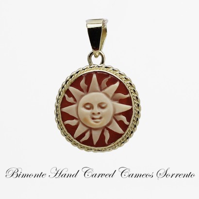 "Sun" Cameo Pendant