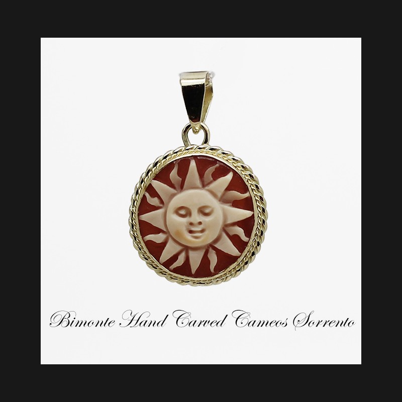 "Sun" Cameo Pendant