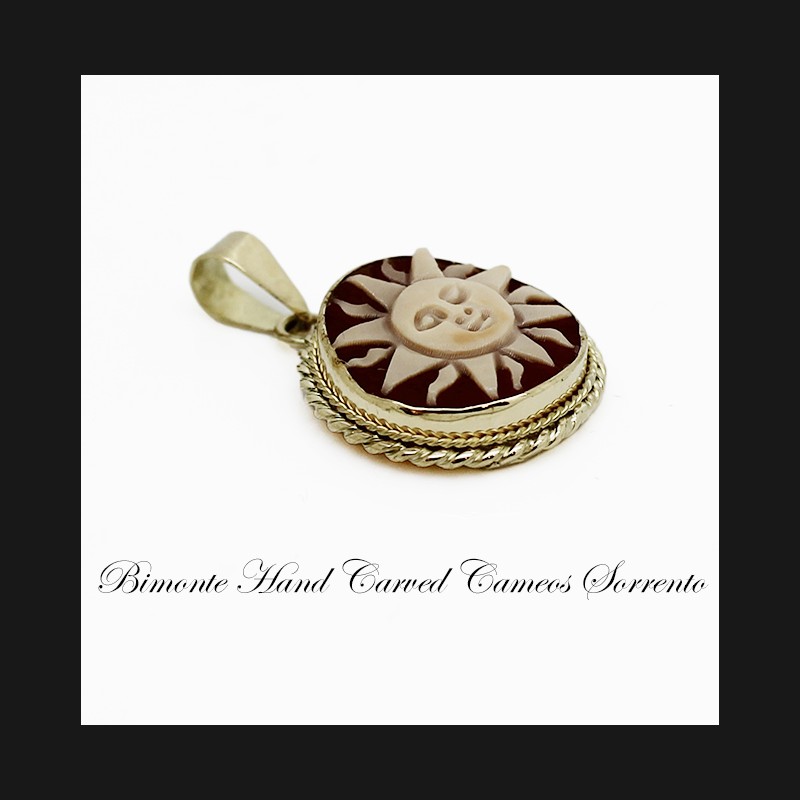 "Sun" Cameo Pendant