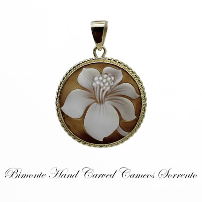 "Lily" Cameo Pendant