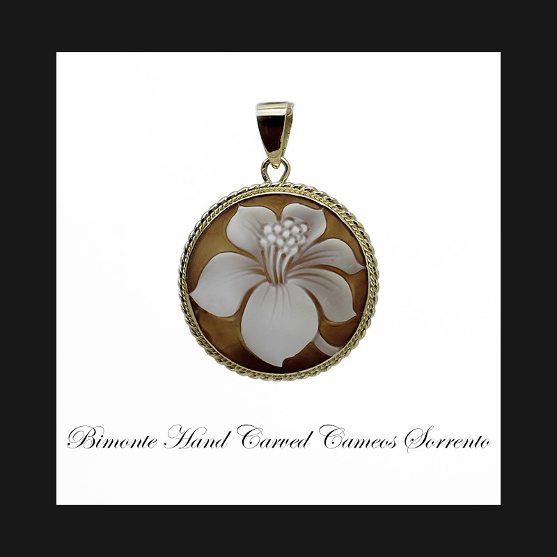 "Lily" Cameo Pendant