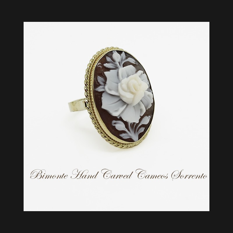 "Rosa Bella" Cameo Ring