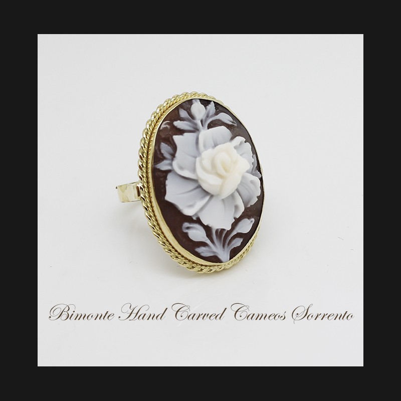 "Rosa Bella" Cameo Ring