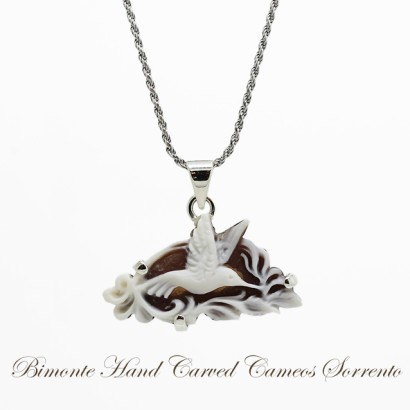 "Hummingbird" Cameo Necklace