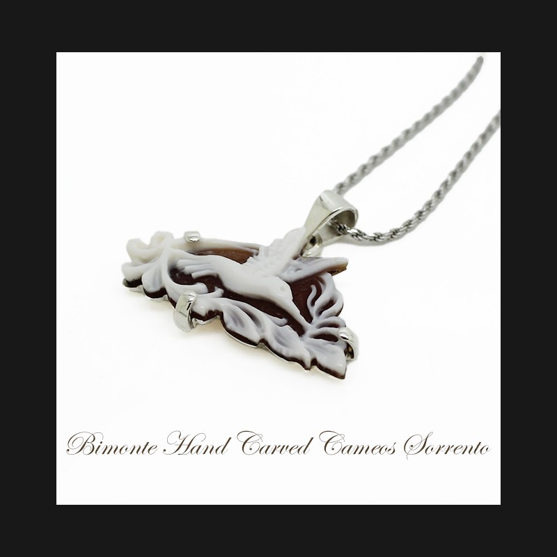 "Hummingbird" Cameo Necklace