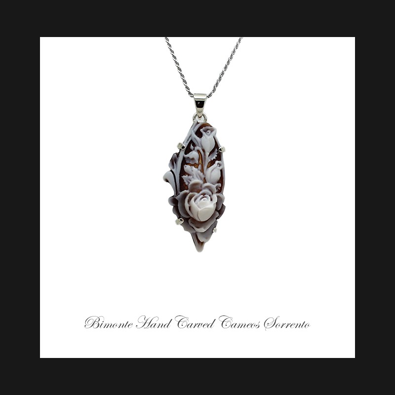 ''Rose'' Cameo Necklace