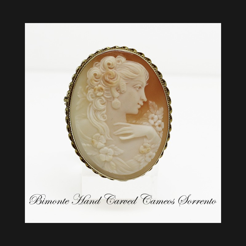 "Tradizione" Cameo Brooch and Pendant