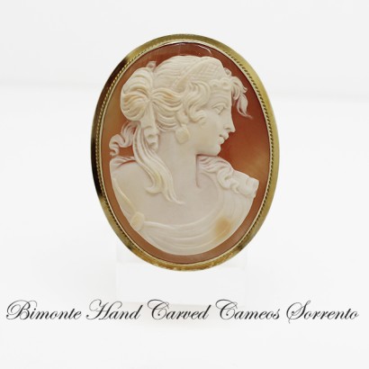 "Tradizione" Cameo Brooch and Pendant