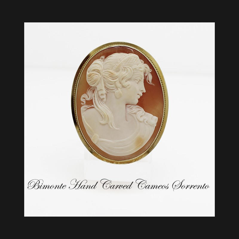 "Tradizione" Cameo Brooch and Pendant