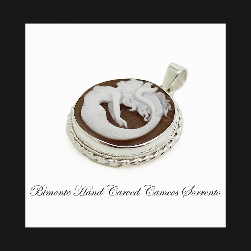"Siren of Sorrento" Cameo Pendant