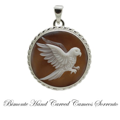 "Budgie" Cameo Pendant