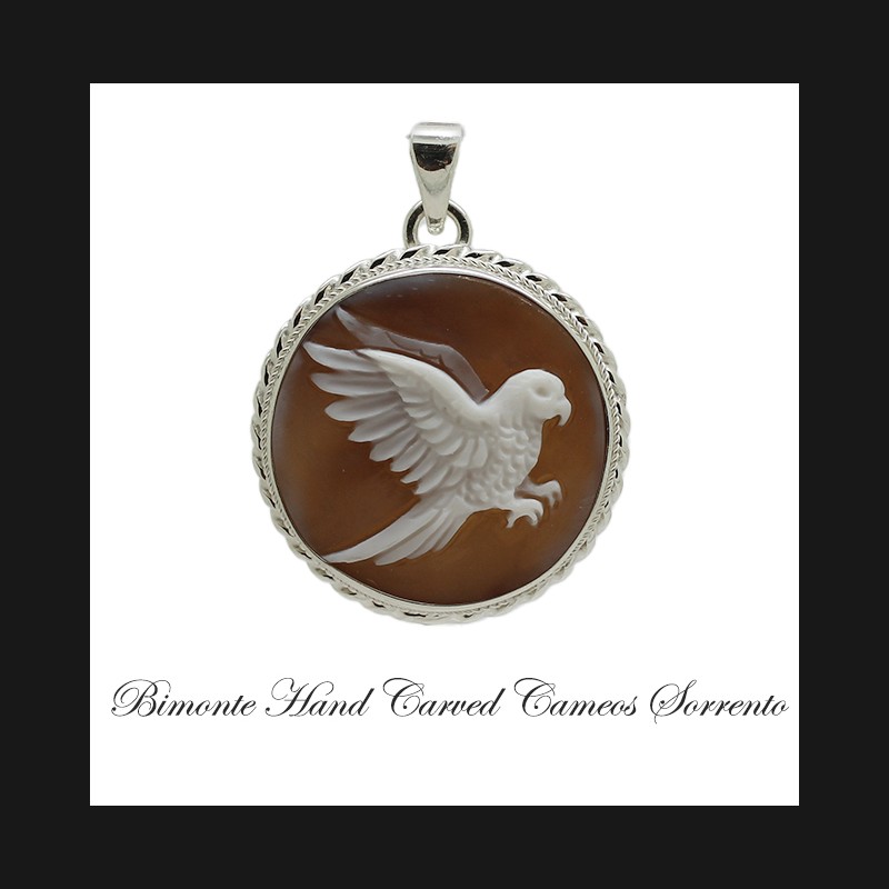 "Budgie" Cameo Pendant