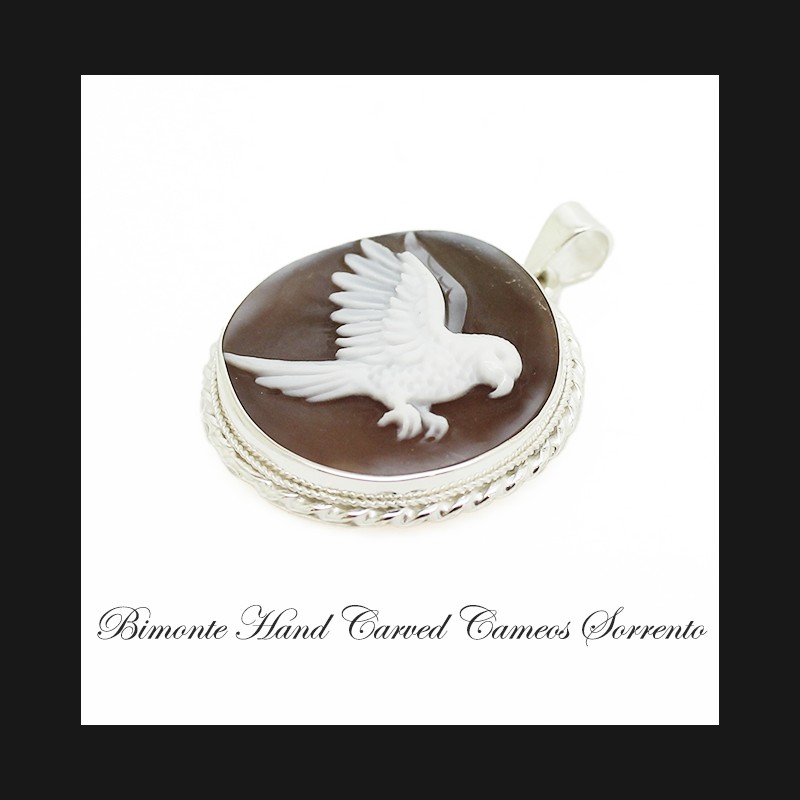 "Budgie" Cameo Pendant
