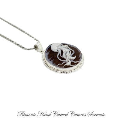 ''Jellyfish'' Cameo Necklace