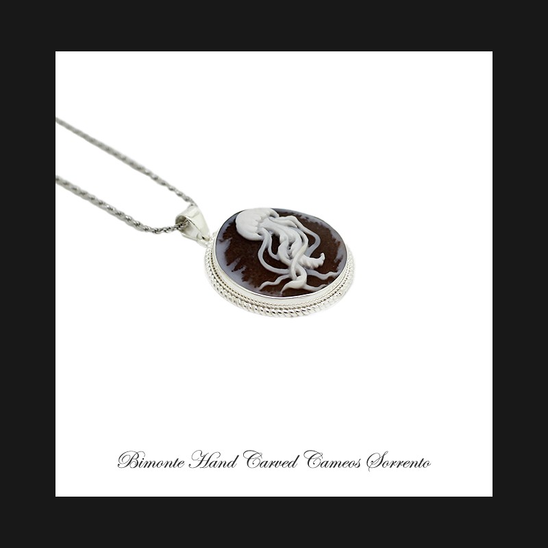 ''Jellyfish'' Cameo Necklace