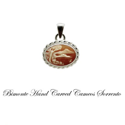 "The Bay of Naples" Cameo Pendant