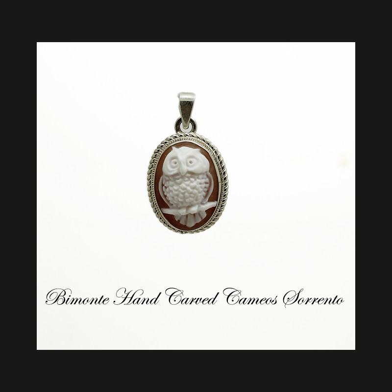 "Owl" Cameo Pendant