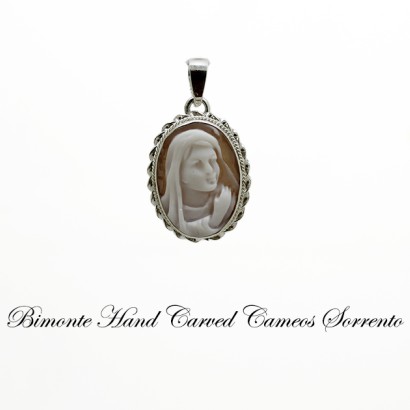 "Vergine Maria" Cameo Pendant