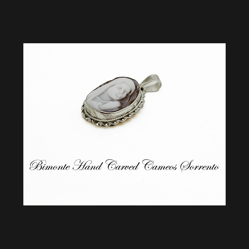 "Vergine Maria" Cameo Pendant