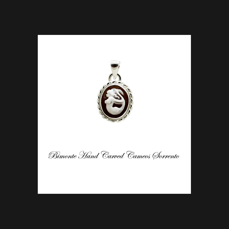 "Siren of Sorrento" Cameo Pendant