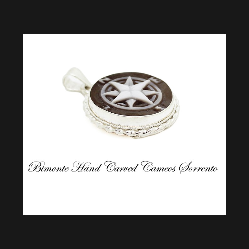 "Compass" Cameo Pendant