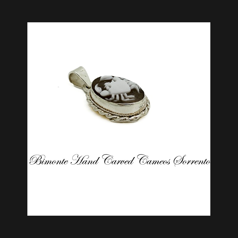 "Crab" Cameo Pendant