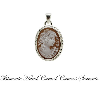 "Bella Flora" Cameo Pendant
