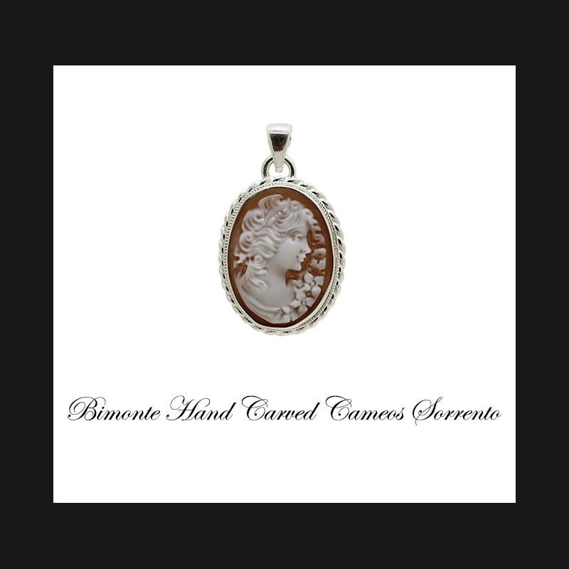 "Bella Flora" Cameo Pendant