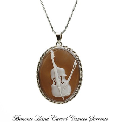 "Cello" Cameo Necklace