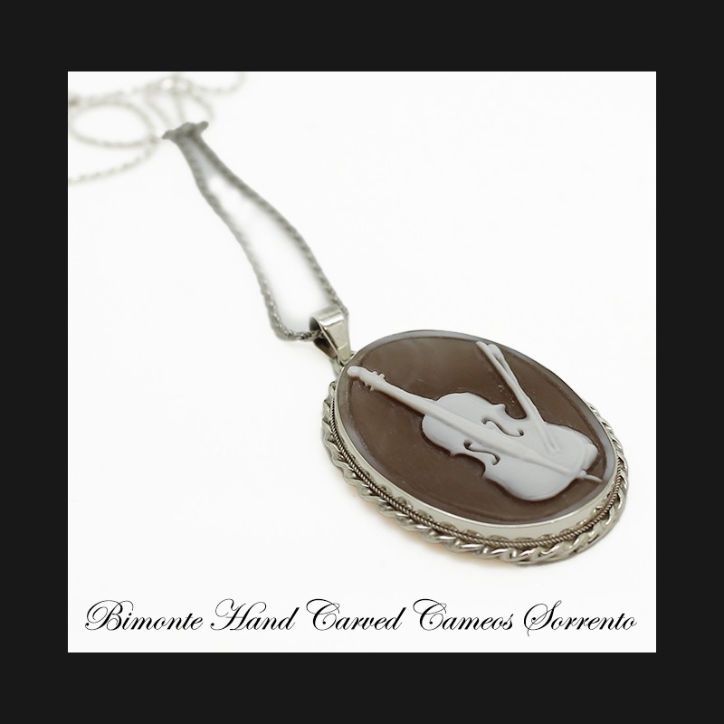 "Cello" Cameo Necklace