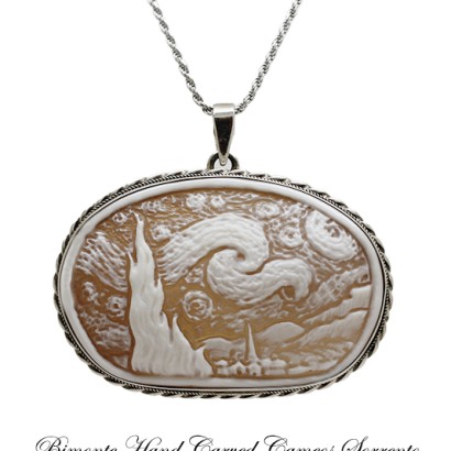 "Starry Night" Cameo Necklace