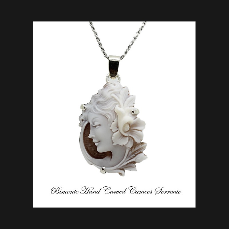 "Flora's Smile" Cameo Necklace