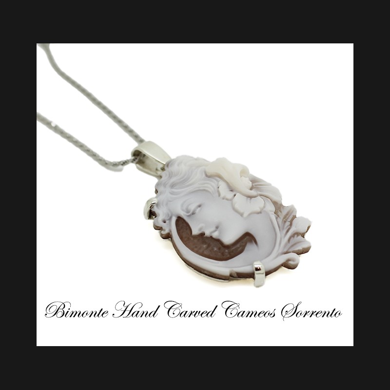 "Flora's Smile" Cameo Necklace