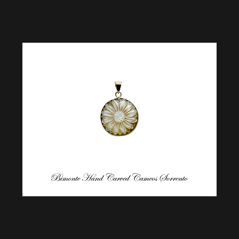''Bright Daisy'' Cameo Pendant