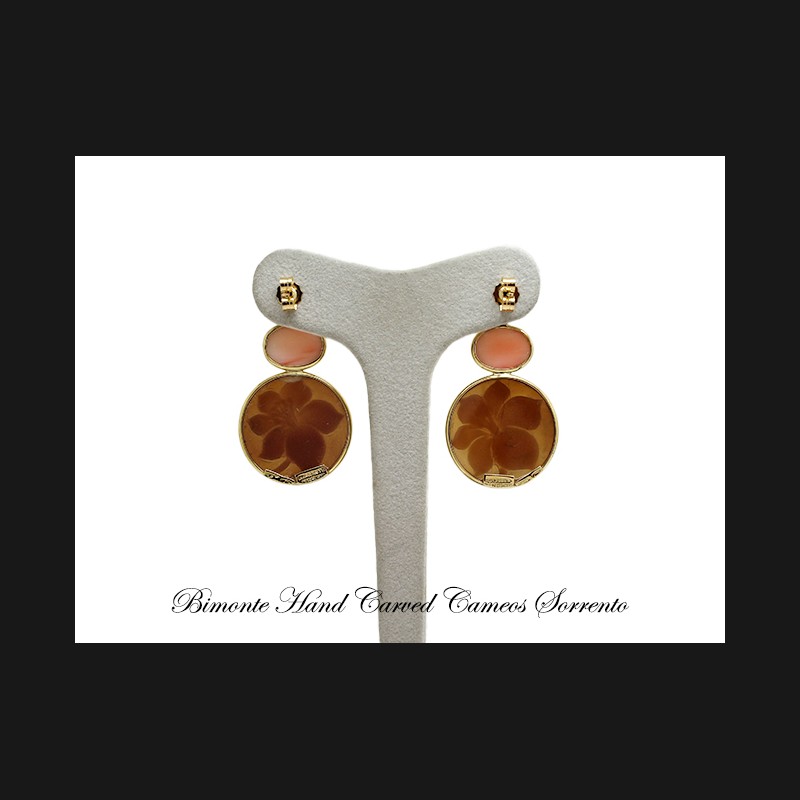 ''Lily'' Cameo Earrings