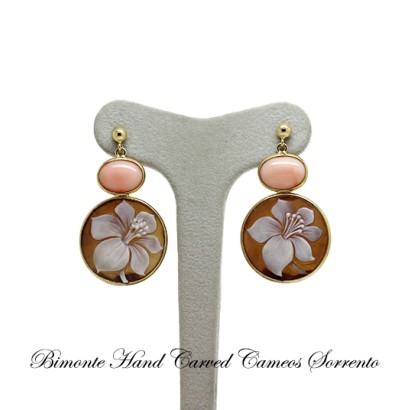 ''Lily'' Cameo Earrings