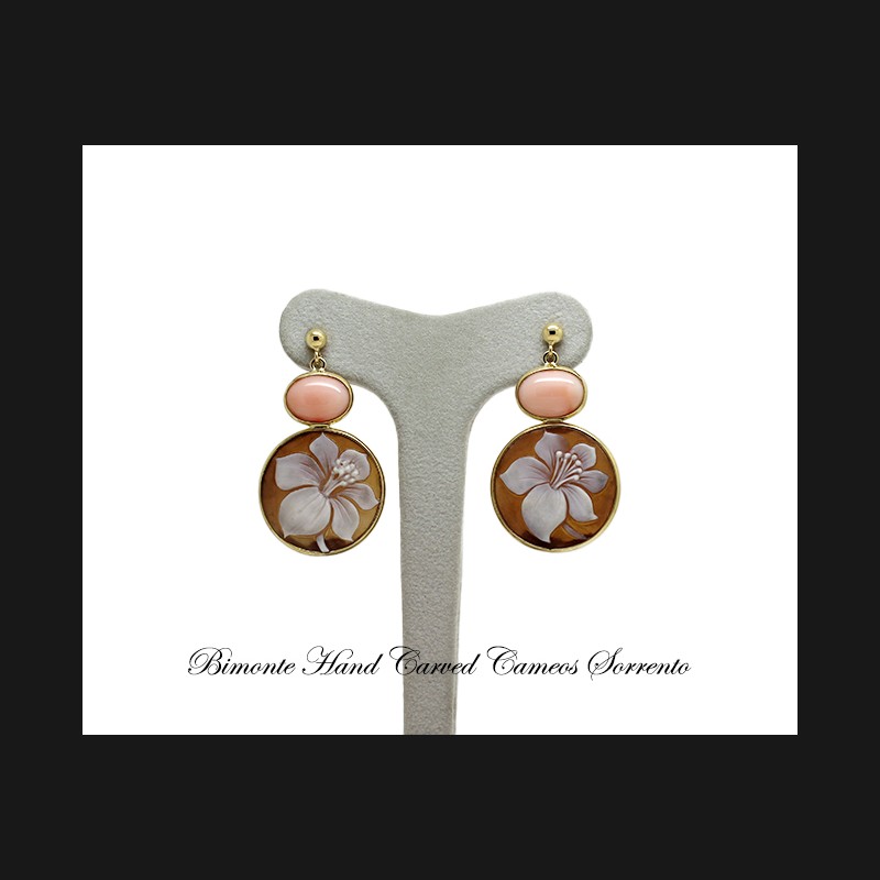 ''Lily'' Cameo Earrings