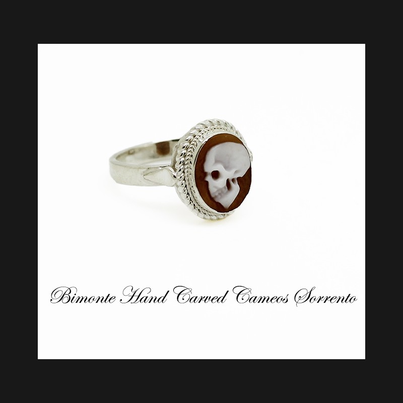 "Memento Mori" Cameo Ring