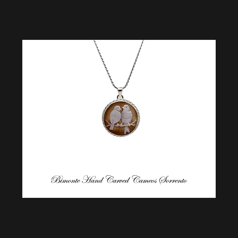 ''Birds'' Cameo Necklace