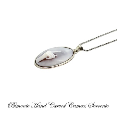 ''Shhh'' Cameo Necklace