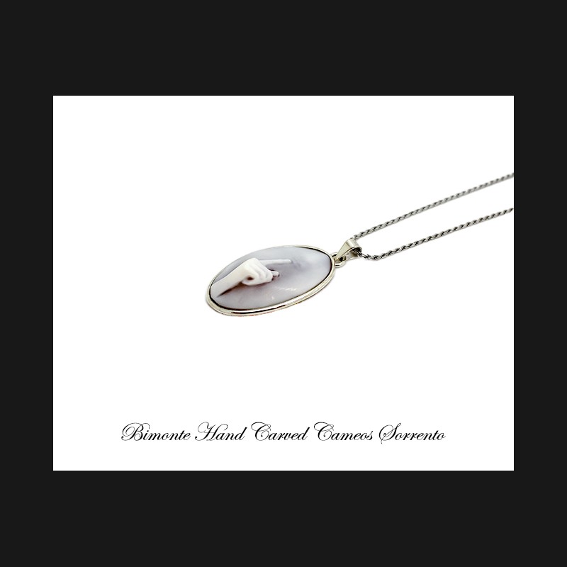 ''Shhh'' Cameo Necklace