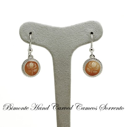 "Little Rose" Cameo Earrings