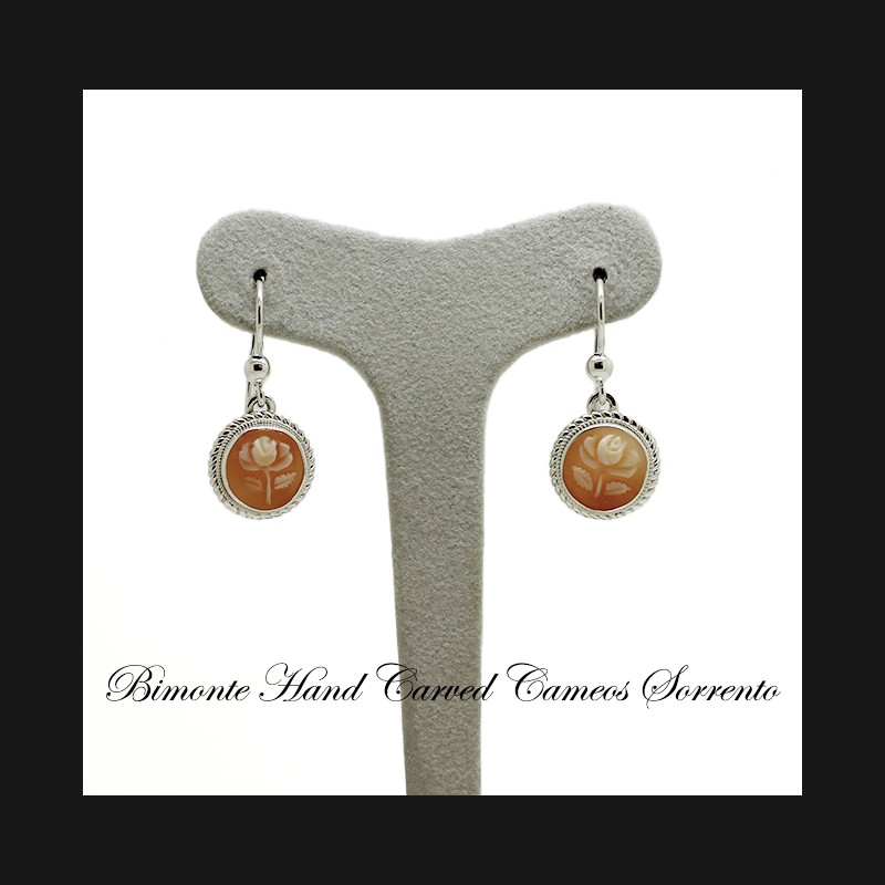 "Little Rose" Cameo Earrings