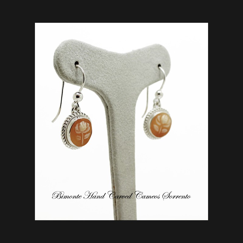 "Little Rose" Cameo Earrings