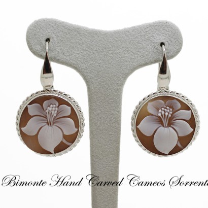 "Orchid" Cameo Earrings