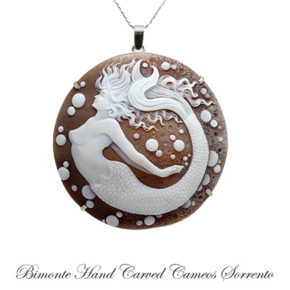 ''Siren Of Sorrento'' Cameo Necklace