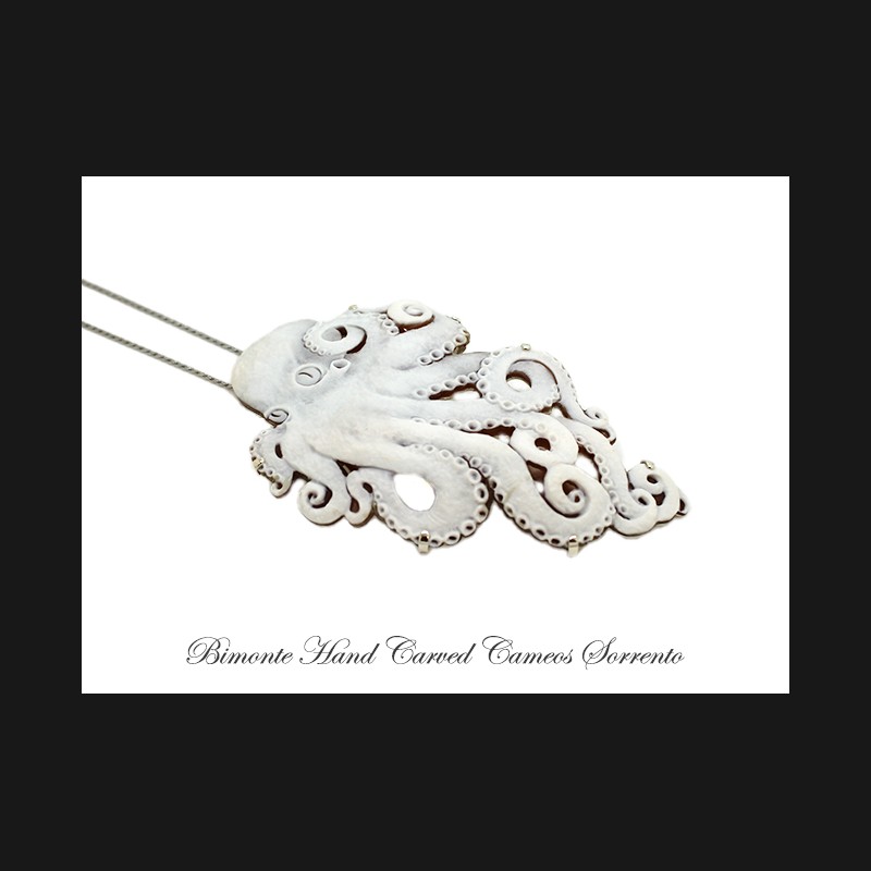 ''Octopus'' Cameo Necklace