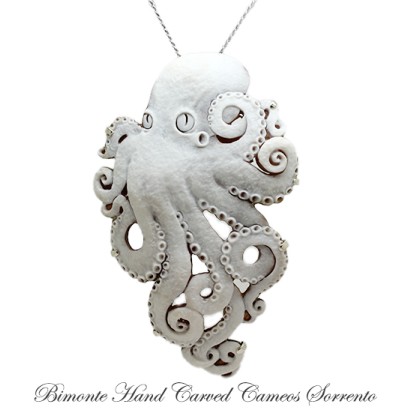 ''Octopus'' Cameo Necklace