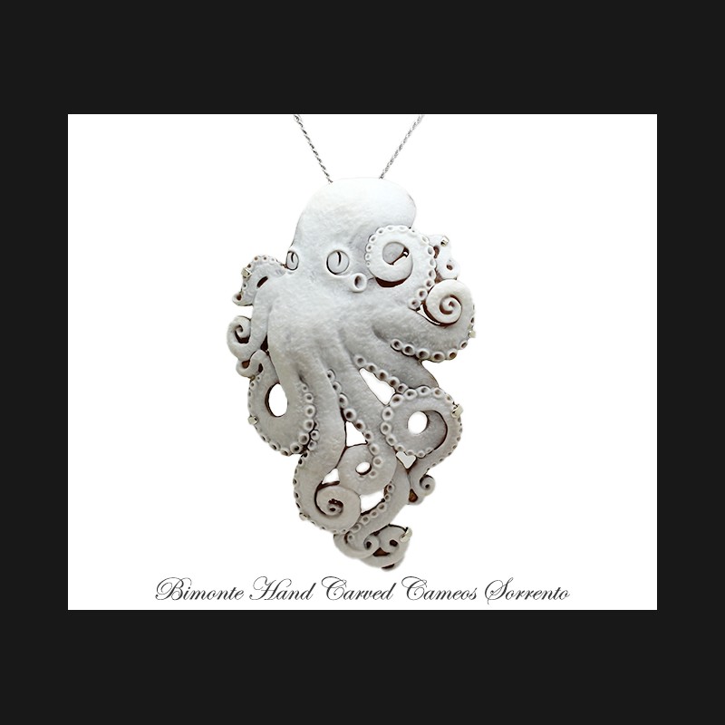 ''Octopus'' Cameo Necklace